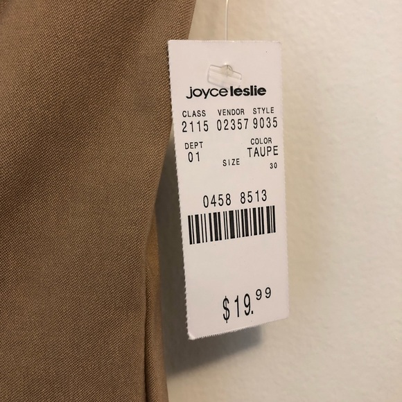 Joyce Leslie Tan Strapless Dress (NEW WITH TAGS) - Picture 4 of 5
